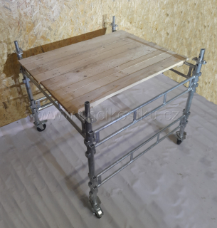 pojízdná kostka lešení 1,0x1,2x1,2 s podlážkami